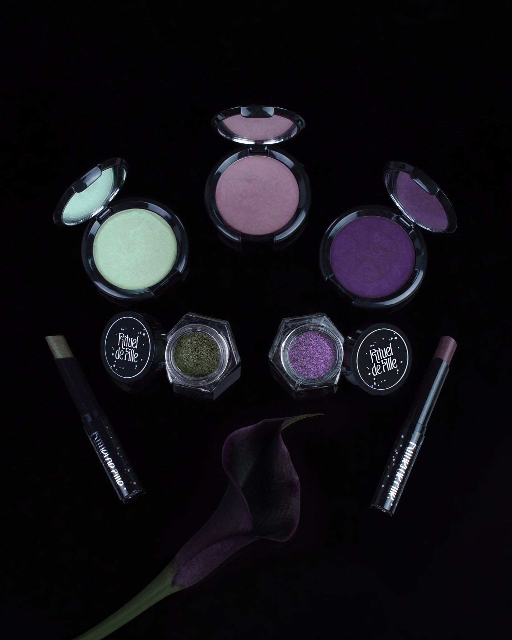 A set of seven makeup products from the brand Rituel de Fille