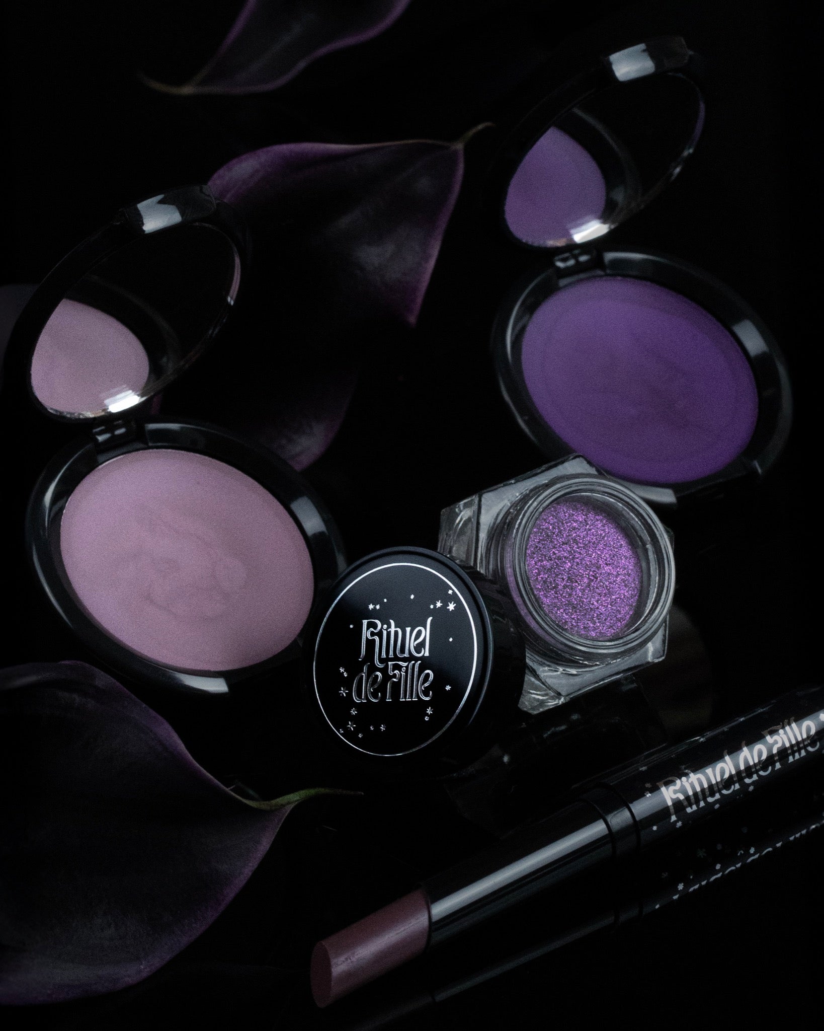 A set of four makeup products from the brand Rituel de Fille