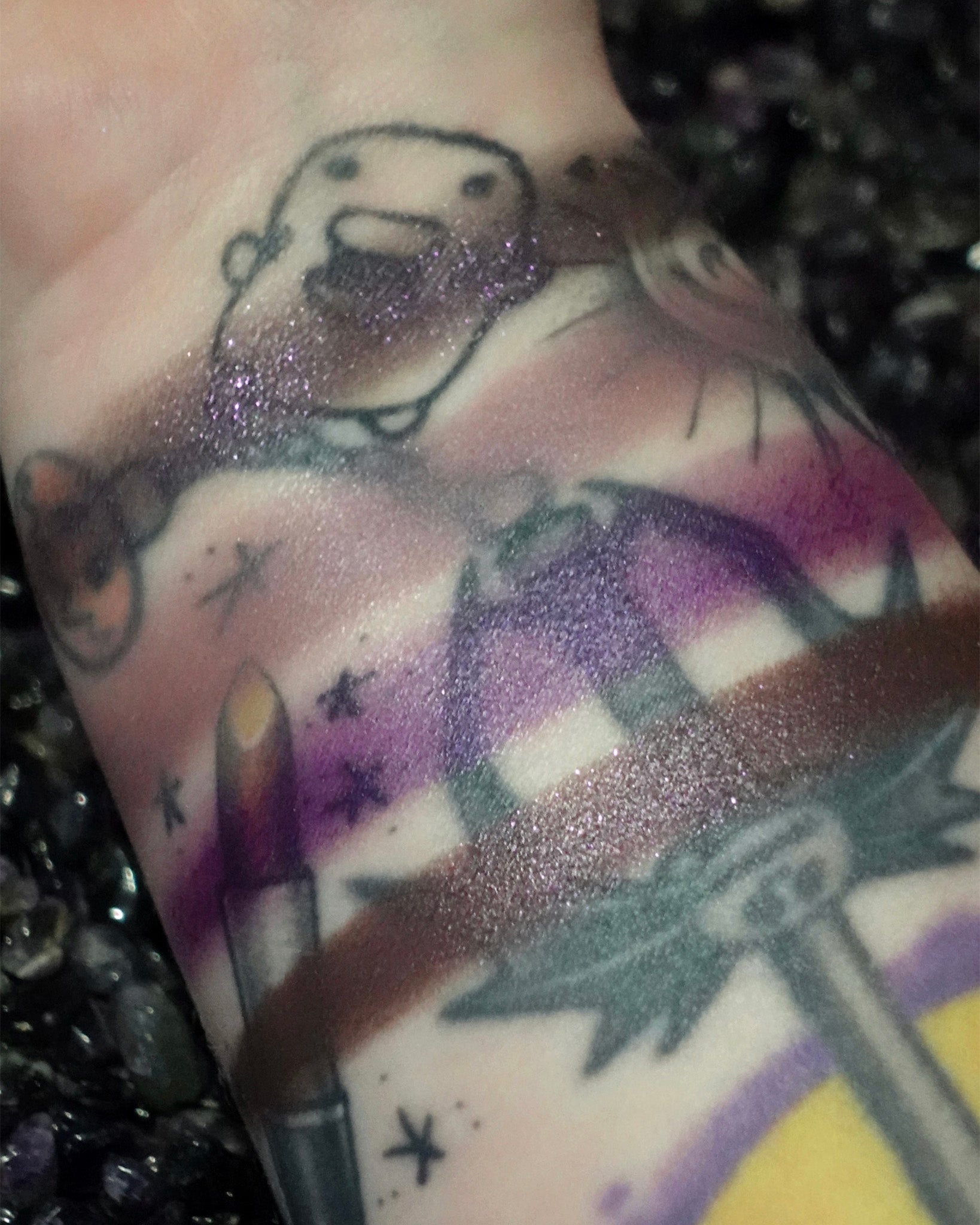 Amaranthine Collection Swatches | Ash and Ember Eye Soot - Rituel de Fille