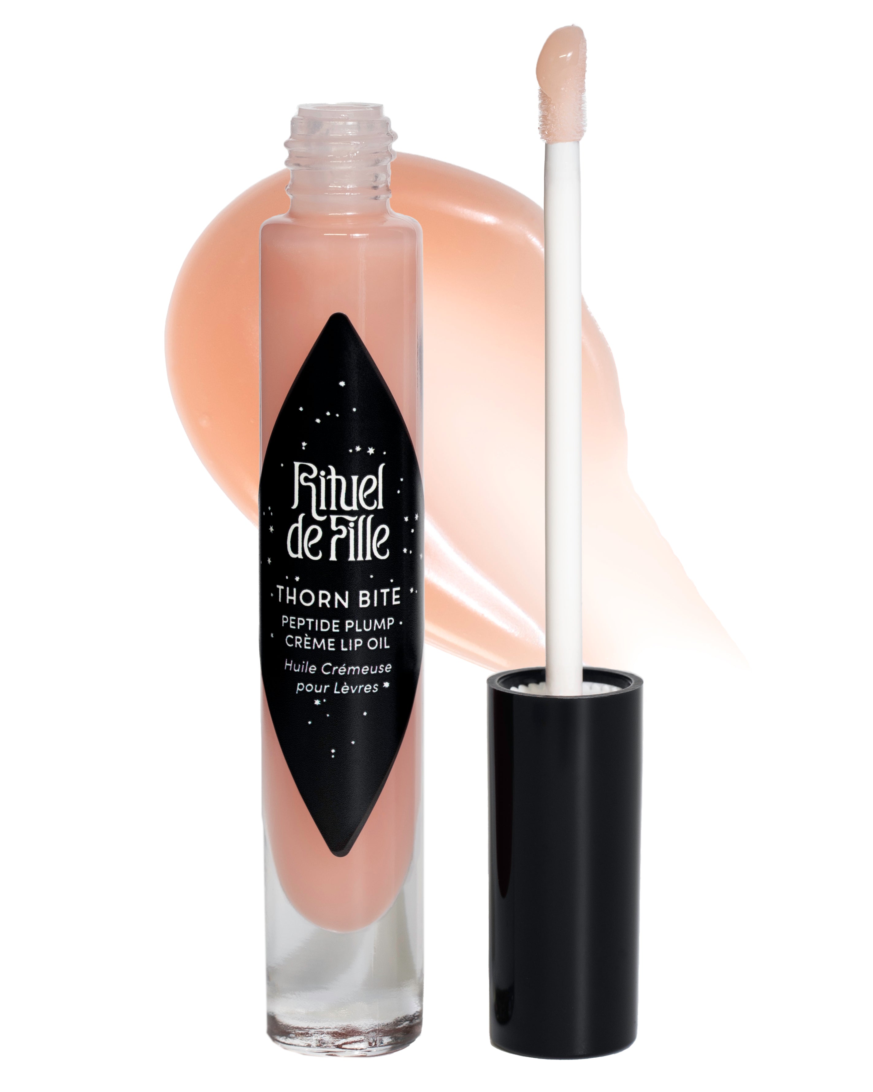 Thorn Bite Peptide Plump Crème Lip Oil: Rose Dew