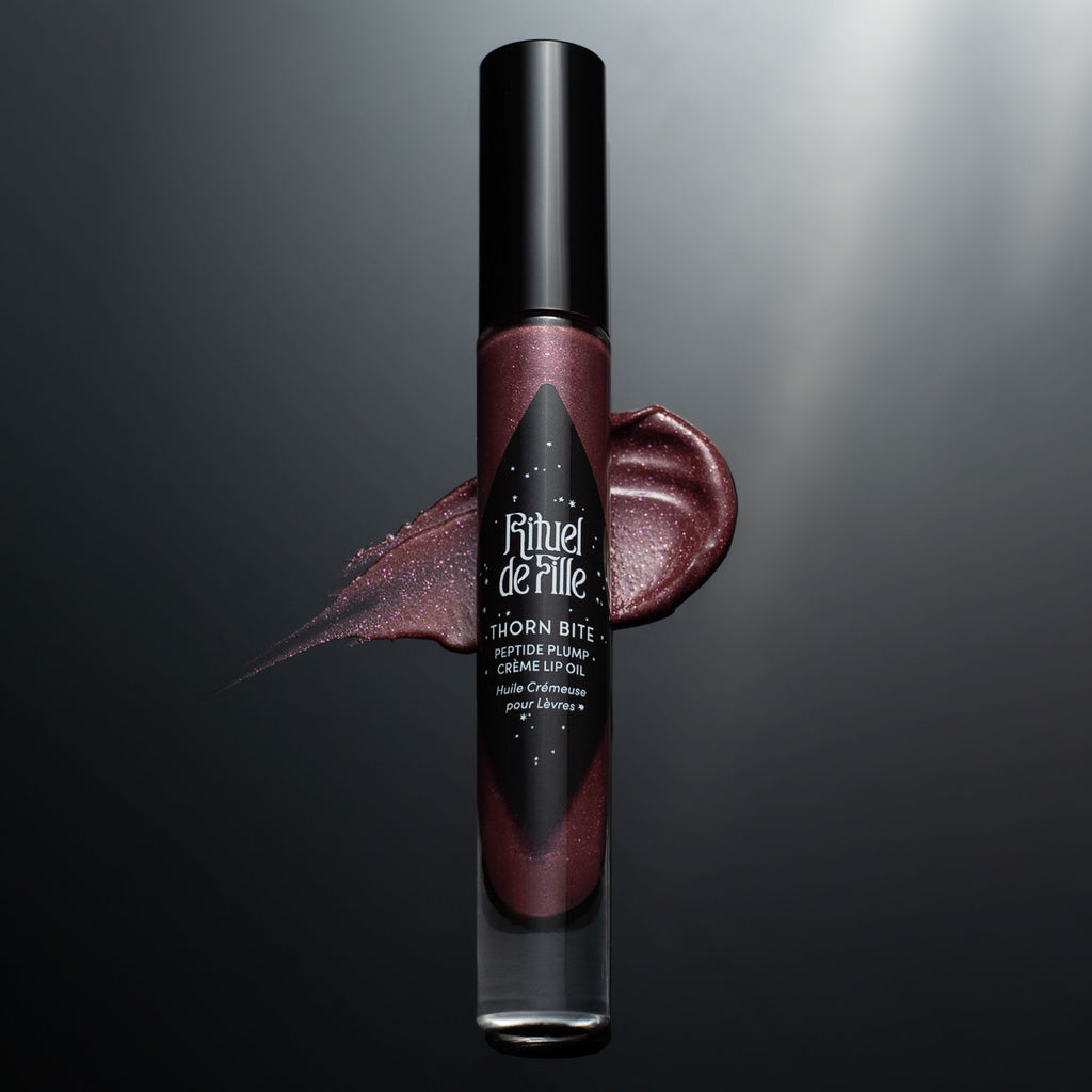 Thorn Bite Peptide Plump Crème Lip Oil: Night Rose